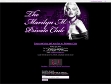 Tablet Screenshot of marilynclubprive.it